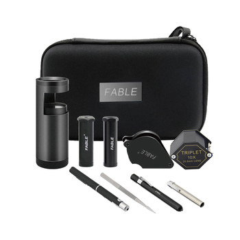 Bra pris Gemologiskt instrument kit Innehåller 9 konventionella instrument (Fable FGB-9), Enkelt och bärbart Perfekt vid testning på ädelstensmarknader Allt du behöver Köp nu!